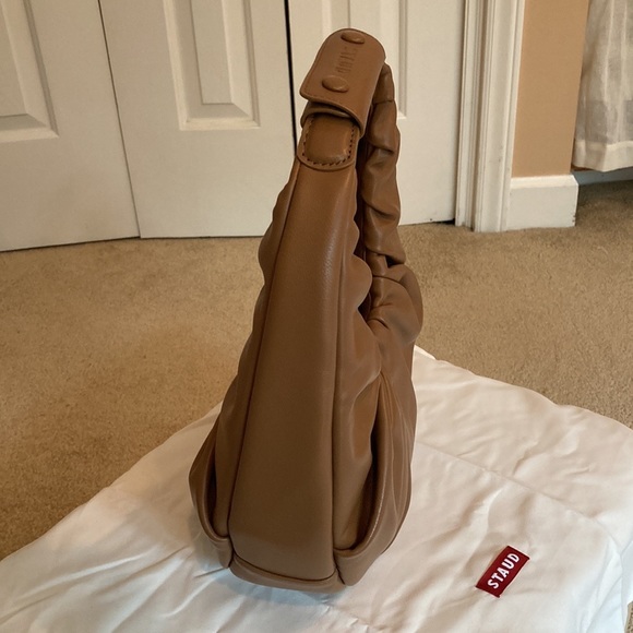 Staud Soft Pleated Moon Leather Hobo Bag - Picture 7 of 8